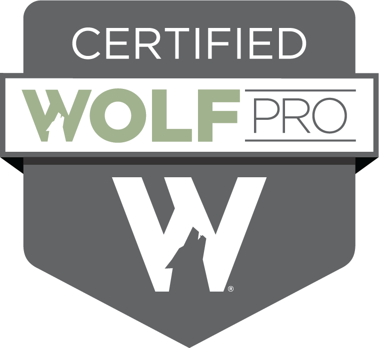 Wolf Pro Certified logo Wolf Pro Certified logo